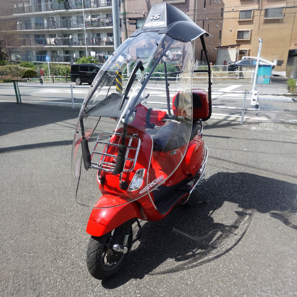 Dachschutzdach mit Piaggio Vespa