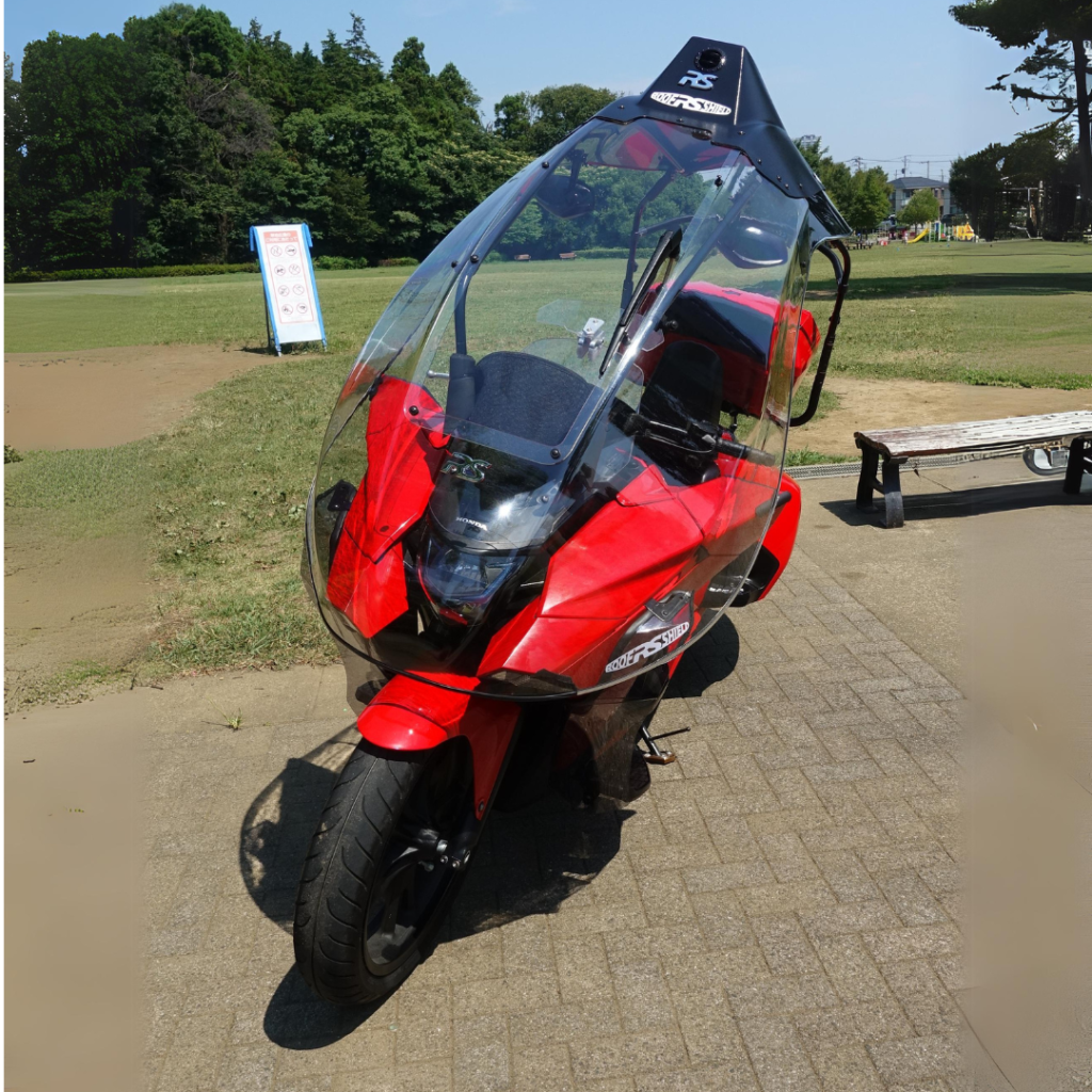 Dakschild met Honda NM4