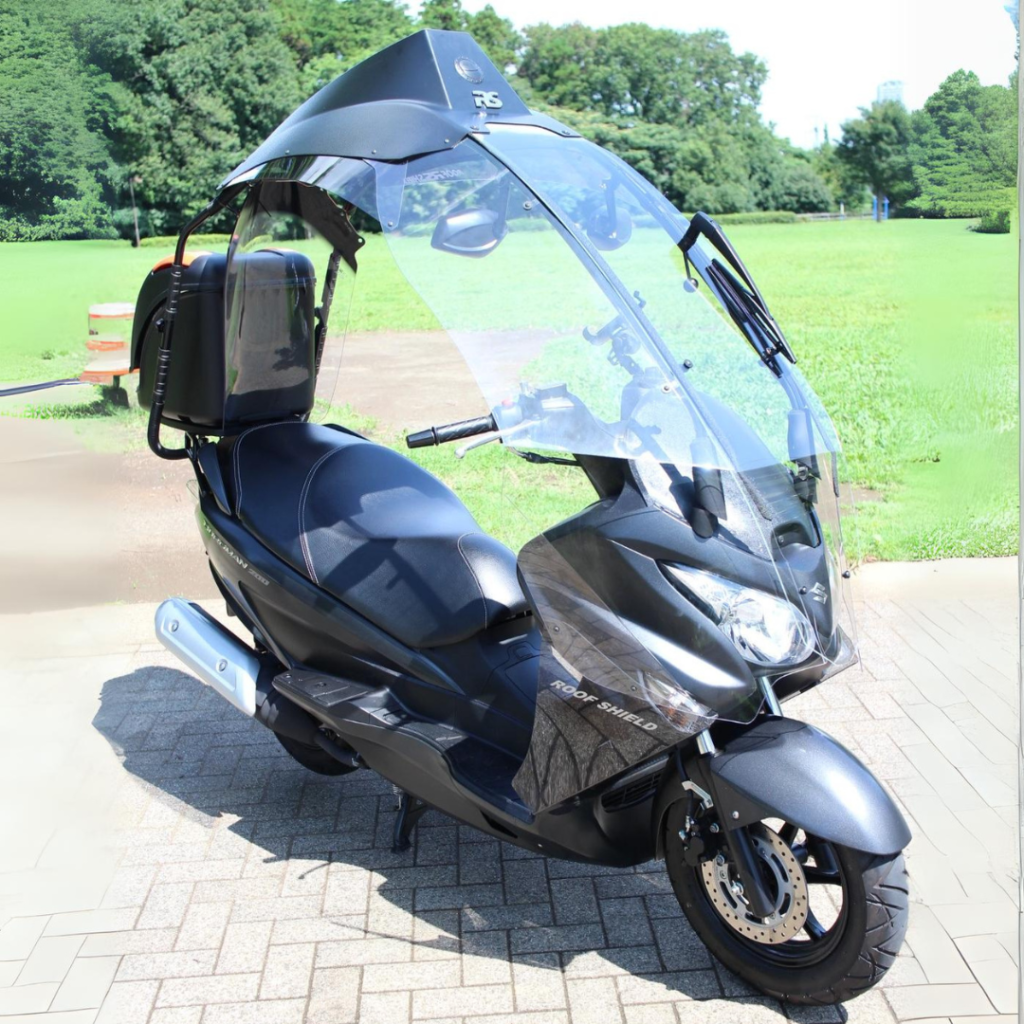 Protection de toit avec Suzuki Burgman 400