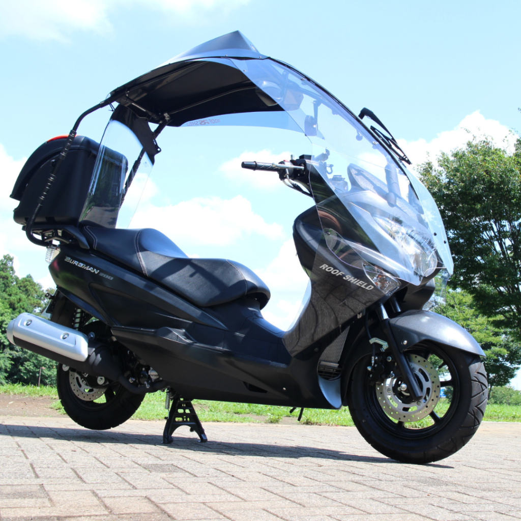 Protection de toit avec Suzuki Burgman 400