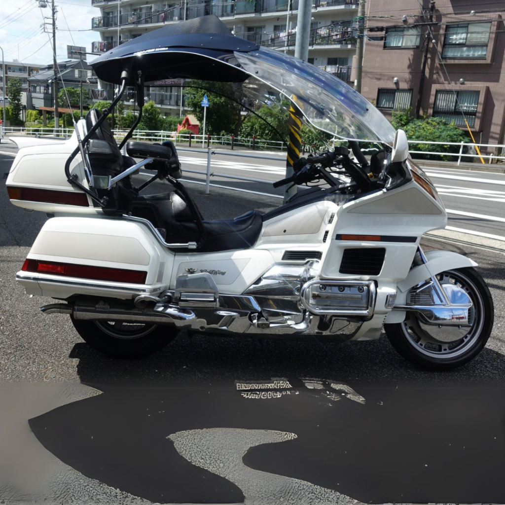 Dakschild met Honda Gold Wing 1500