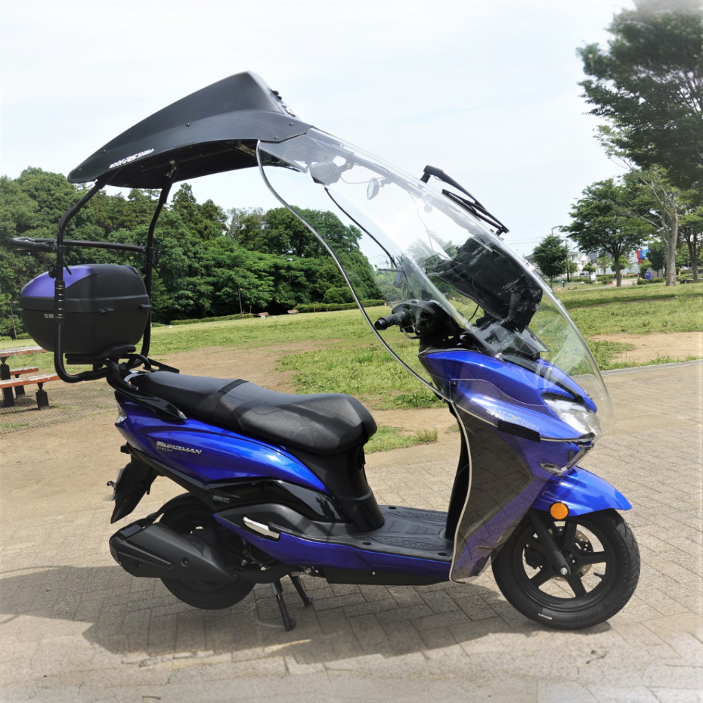 Roof Shield with Suzuki Burgman Street 125