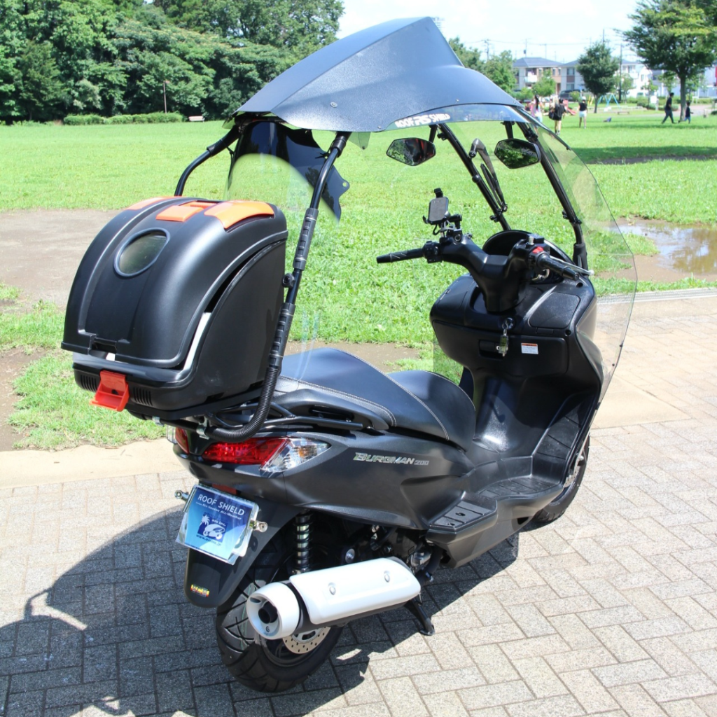 Protection de toit avec Suzuki Burgman 400