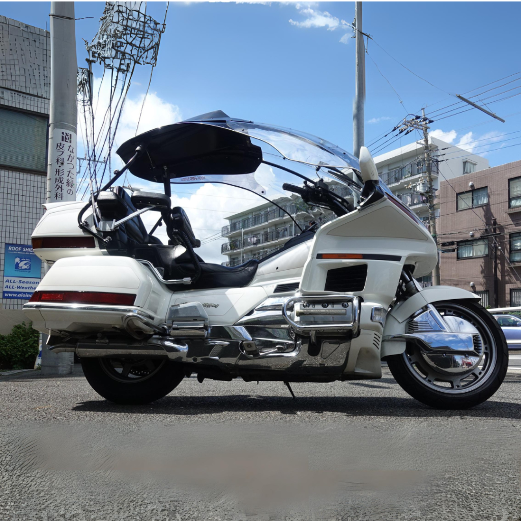 Dakschild met Honda Gold Wing 1500