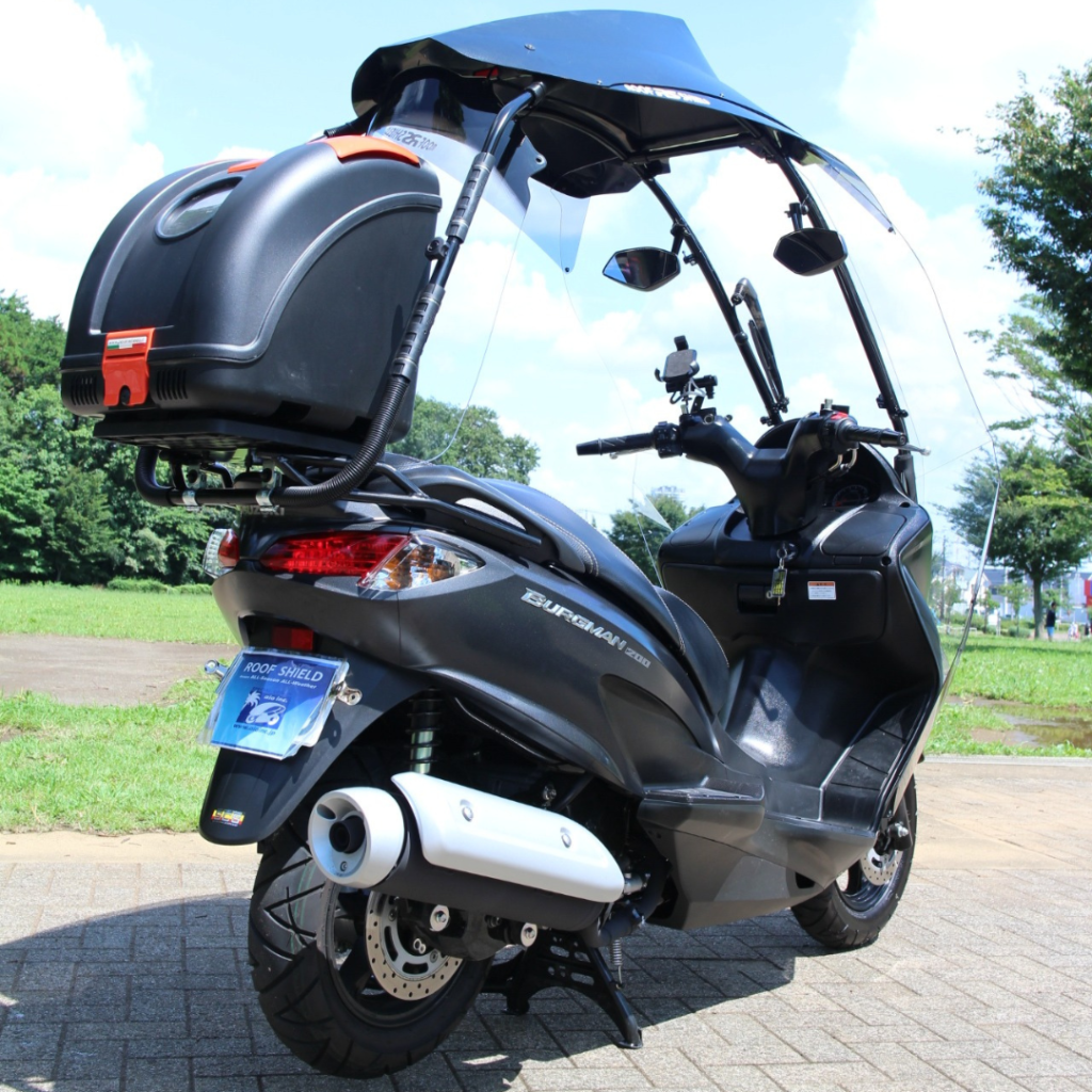 Protection de toit avec Suzuki Burgman 400