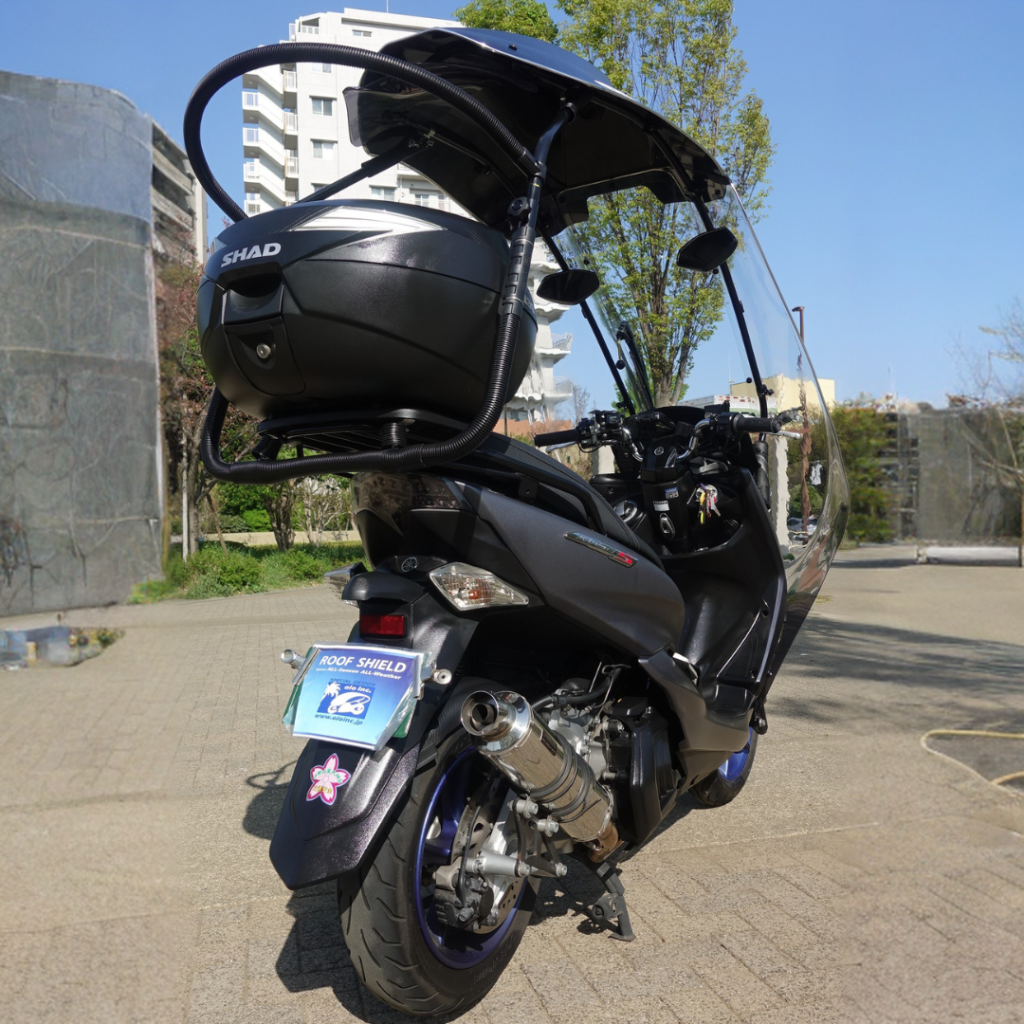 Dachhaube mit Yamaha Majesty S2