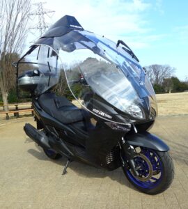 Roof Shield with black Motorcycle